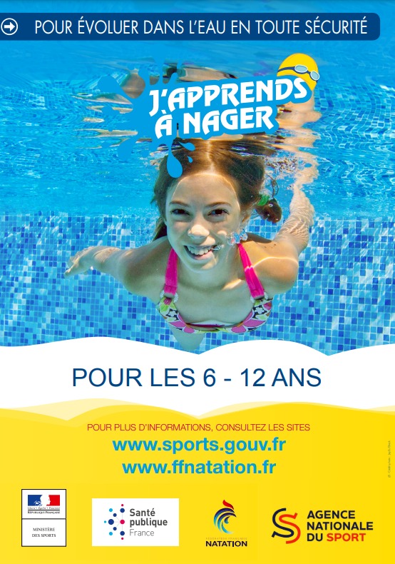 affiche j’apprends à nager 2024 affiche j'apprends à nager 2024