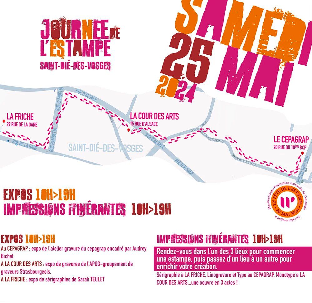 affiche journée de l'estampe