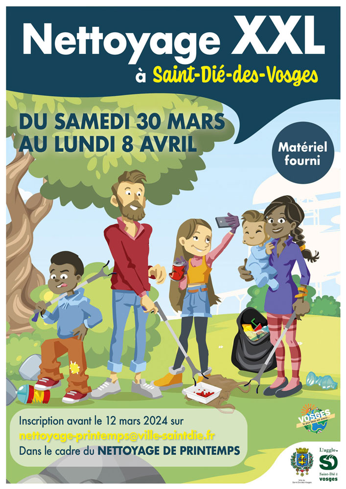 Affiche du nettoyage de printemps XXL