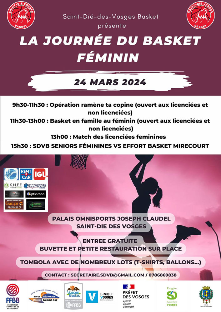 Une-journee-du-basket-100-feminin Affiche journée du basket féminin