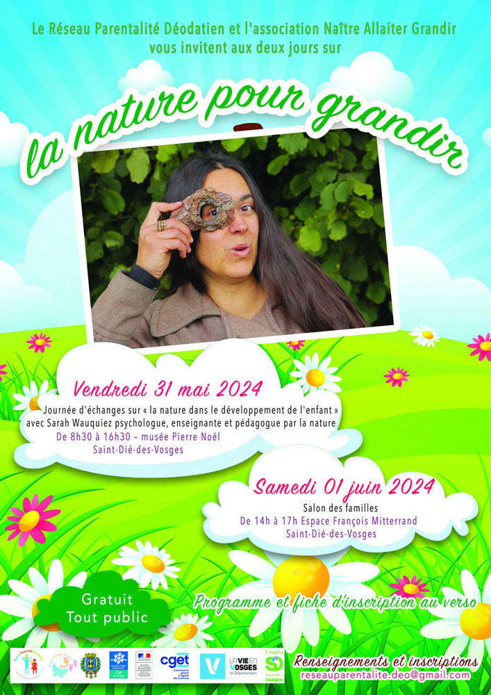 affiche la nature pour grandir