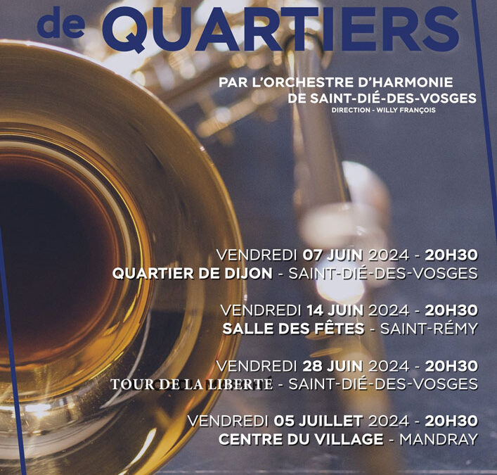 L’orchestre d’harmonie dans le quartier de Dijon ce vendredi
