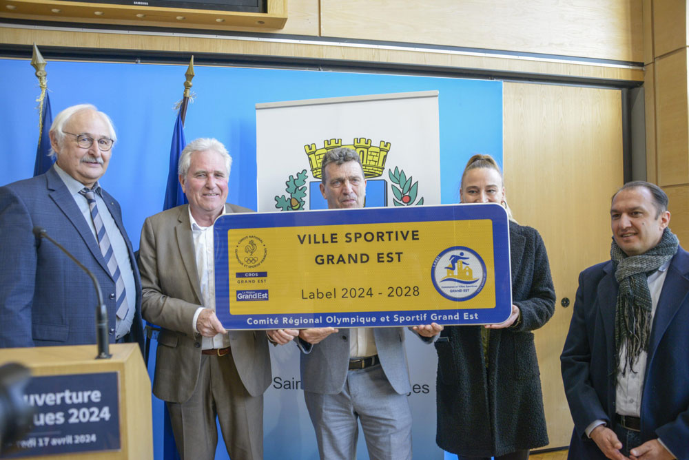 Photo du label ville sportive Grand Est 2024 - 2028