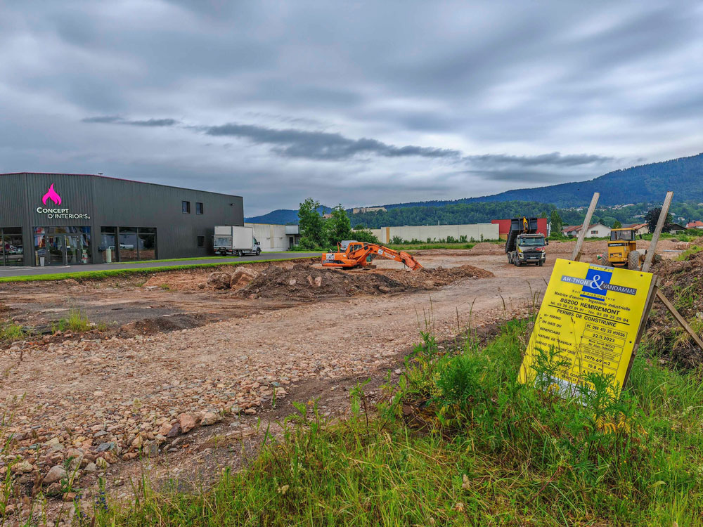 Photo des travaux du futur pôle médical 2024