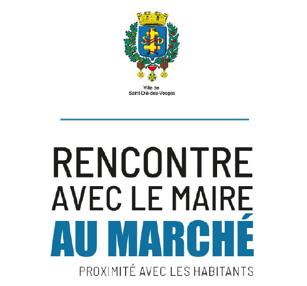 Rencontre avec le maire au marché : proximité avec les habitants