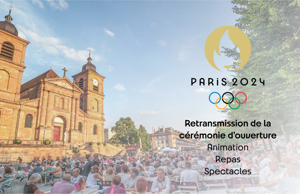 Cérémonie d’ouverture des JO Paris 2024 par la Ville, avec repas concert de l’Eté proposé par la SPA Déodatienne