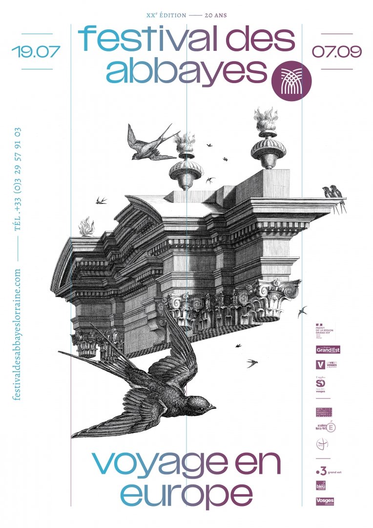 affiche festival des abbayes