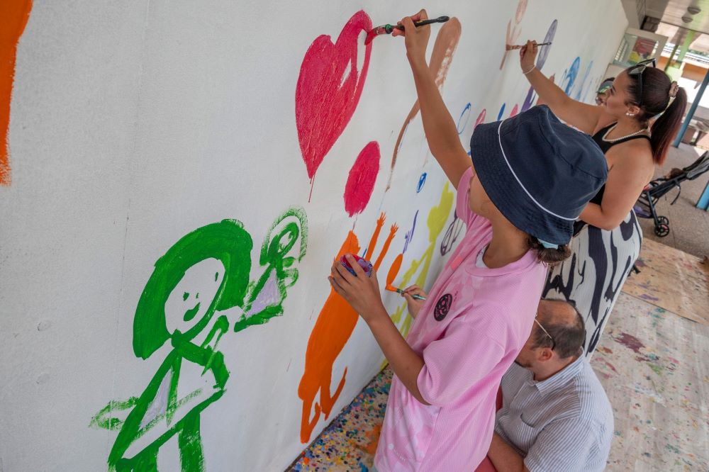 Fresque participative : Une œuvre à compléter