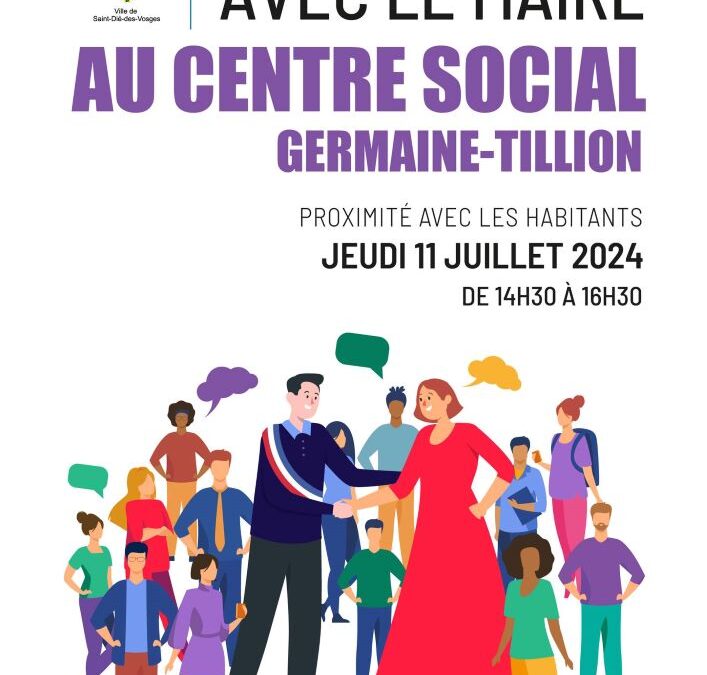 Le maire à votre écoute au centre social Germaine-Tillion