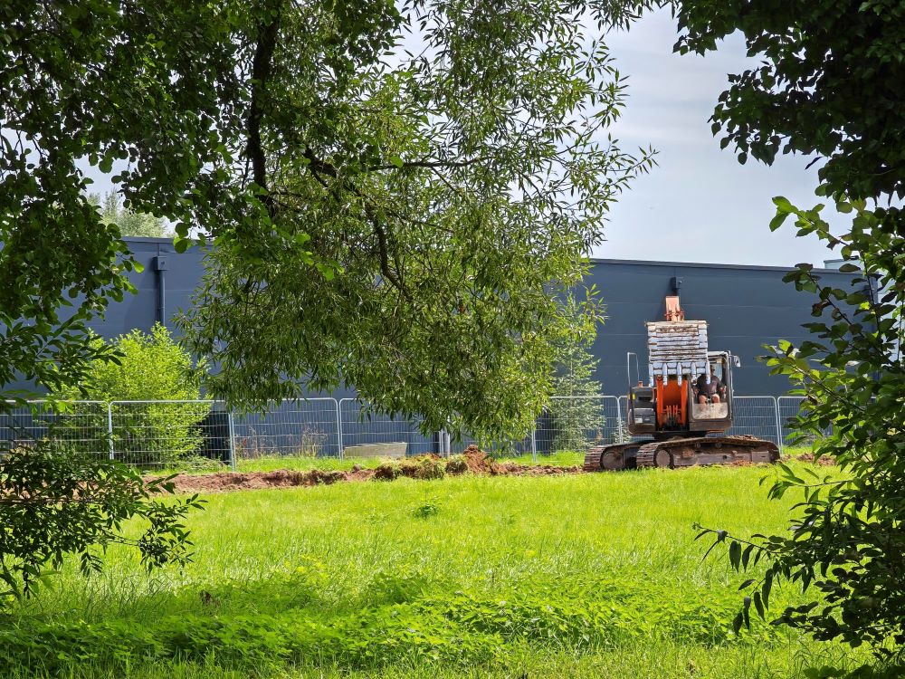 Photo représentant le chantier du futur cinéma