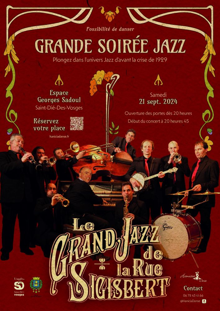 une-soiree-de-jazz-a-georges-sadoul affiche de la grande soirée jazz du 21 septembre 2024 à Georges Sadoul
