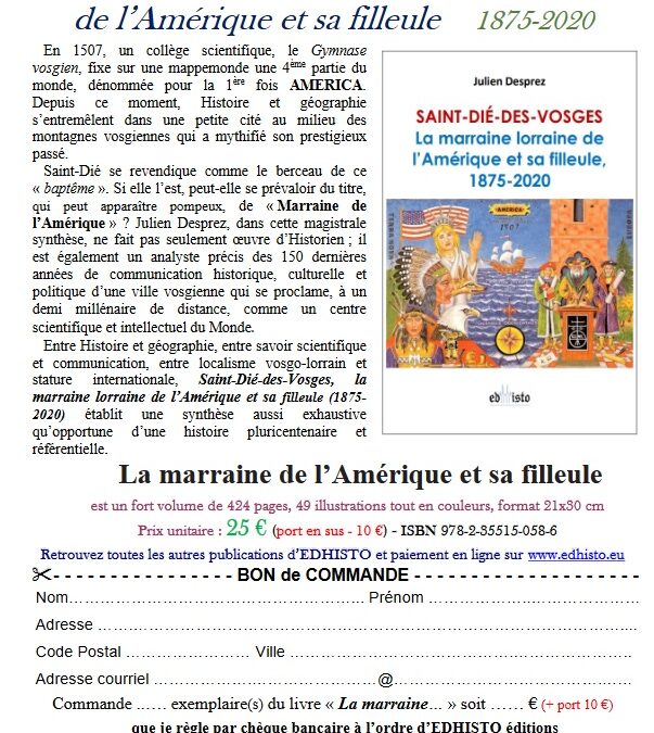 Un livre sur la marraine de l’Amérique