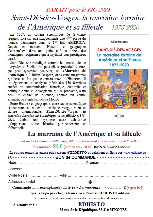 affiche sur la marraine lorraine de l'amérique et sa filleule