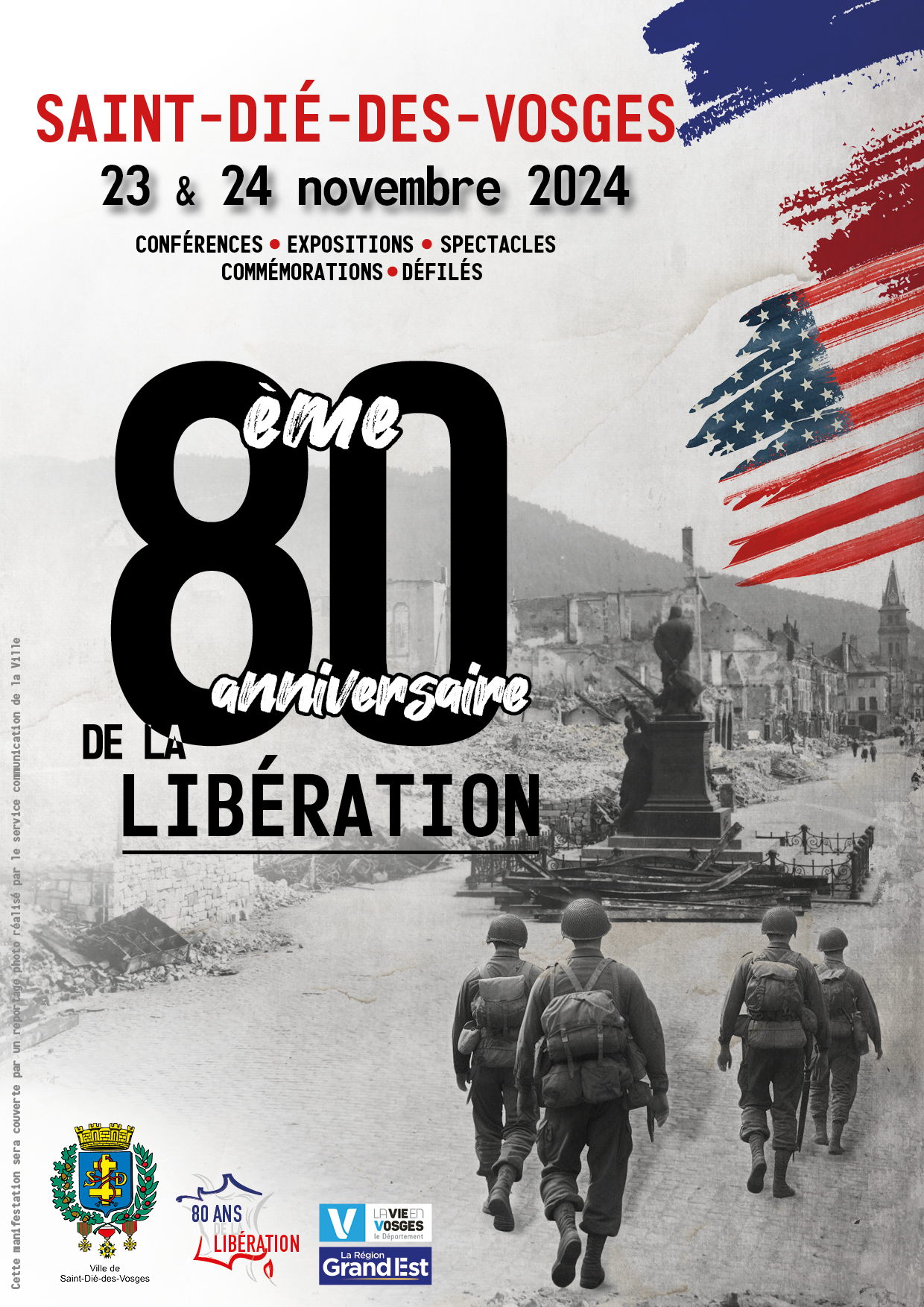 affiche du 80ème anniversaire de la libération