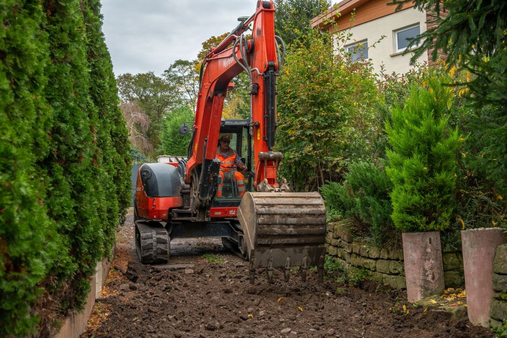 Photo des travaux chemin des bouquets