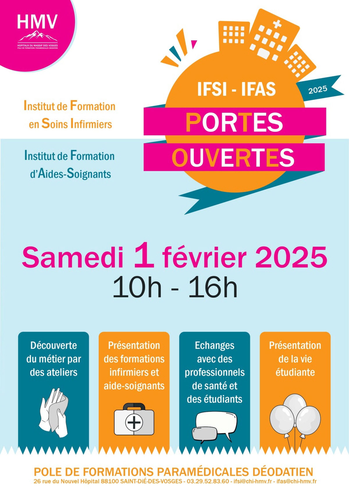 Portes ouvertes du pôle de formations paramédicales IFSI et IFAS