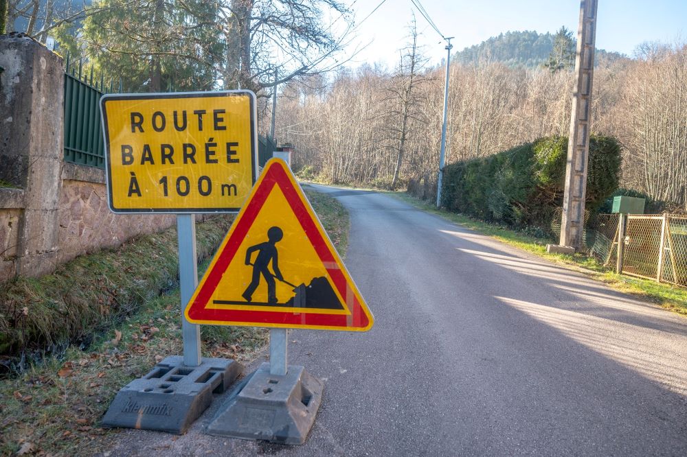 photo des travaux avenue du théâtre verdure