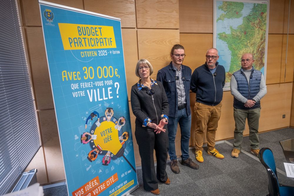 Photo prise lor de la présentation du budget participatif 2025