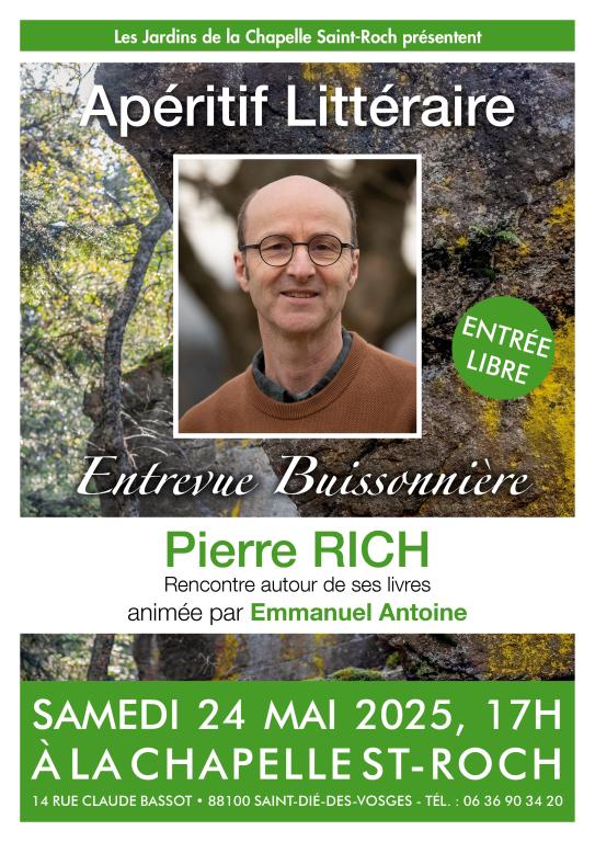 Apéritif littéraire « Entrevue Buissonnière » avec Pierre Rich