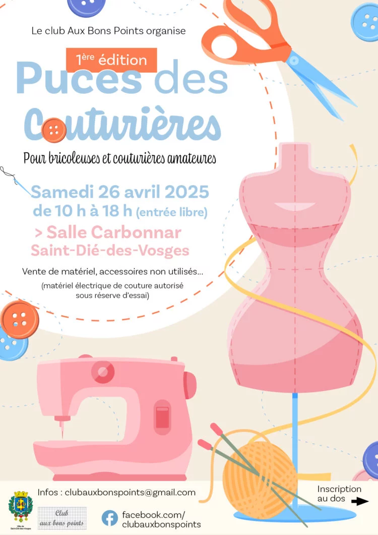 1res Puces des couturières par le club Aux bons points