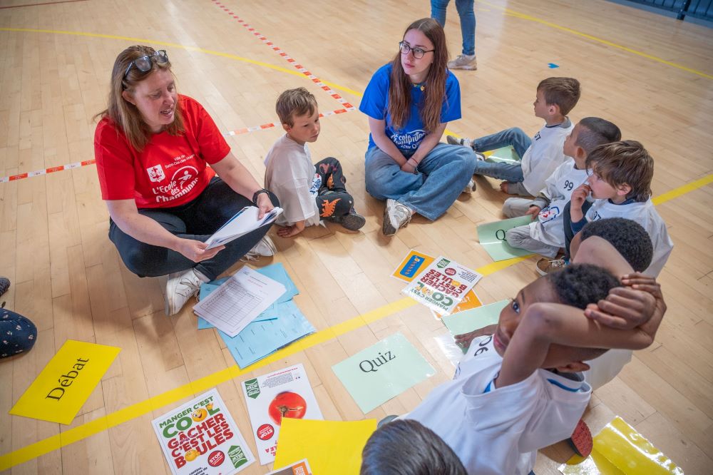 une-journee-pour-devenir-des-vrais-champions Photo prise lors de l'évènement organisé par l'association l'école des champions sur le thème du sport et des actions citoyennes