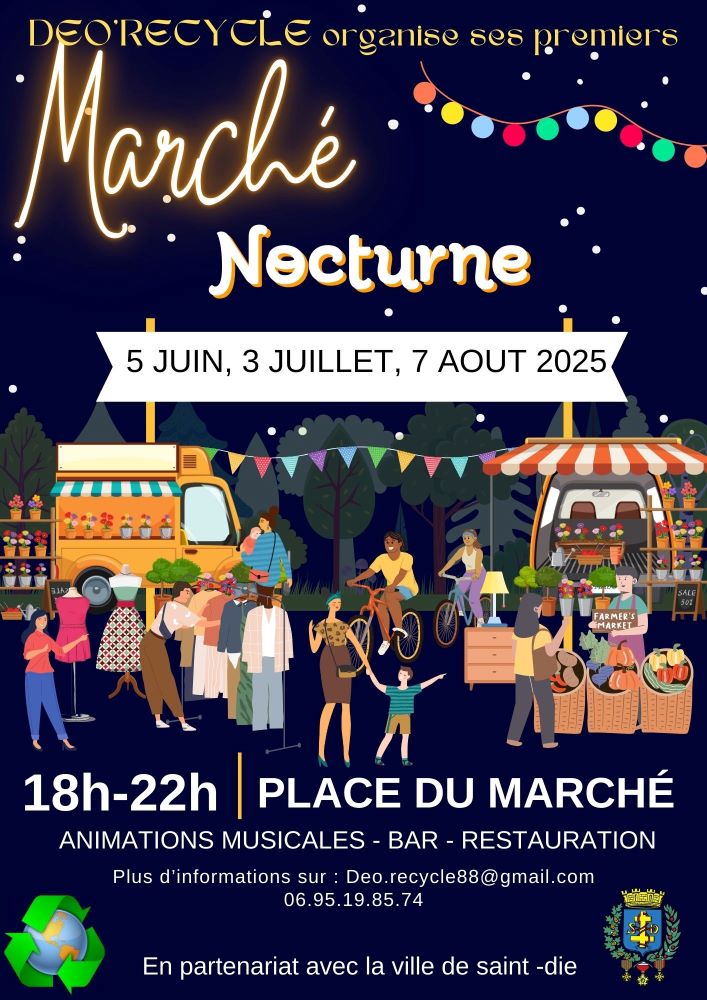 Marché nocturne proposé par Déo’Recycle