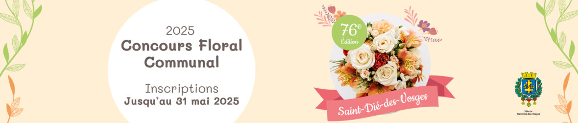 bannière du concours floral communal 2025