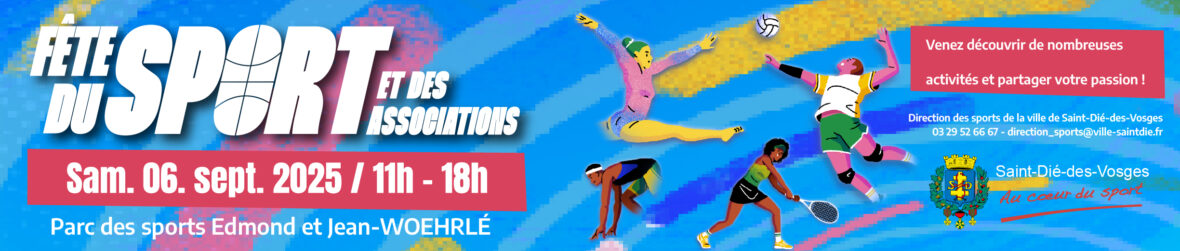 bannière de la fete du sport et des associations 2025