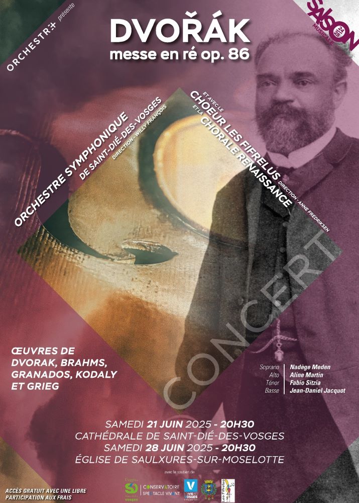 Concert « Dvorak – messe en ré op.86 » de l’Orchestre symphonique de Saint-Dié-des-Vosges
