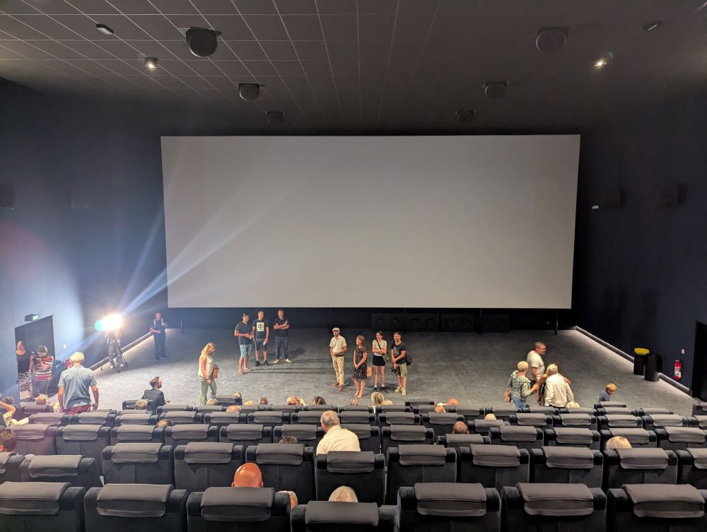 photo prise lors de l'inauguration de nova ciné