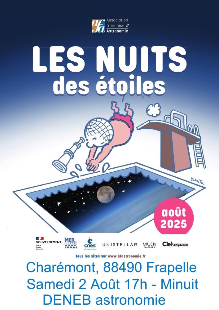Nuit des étoiles proposée par le club Deneb Astronomie en Déodatie
