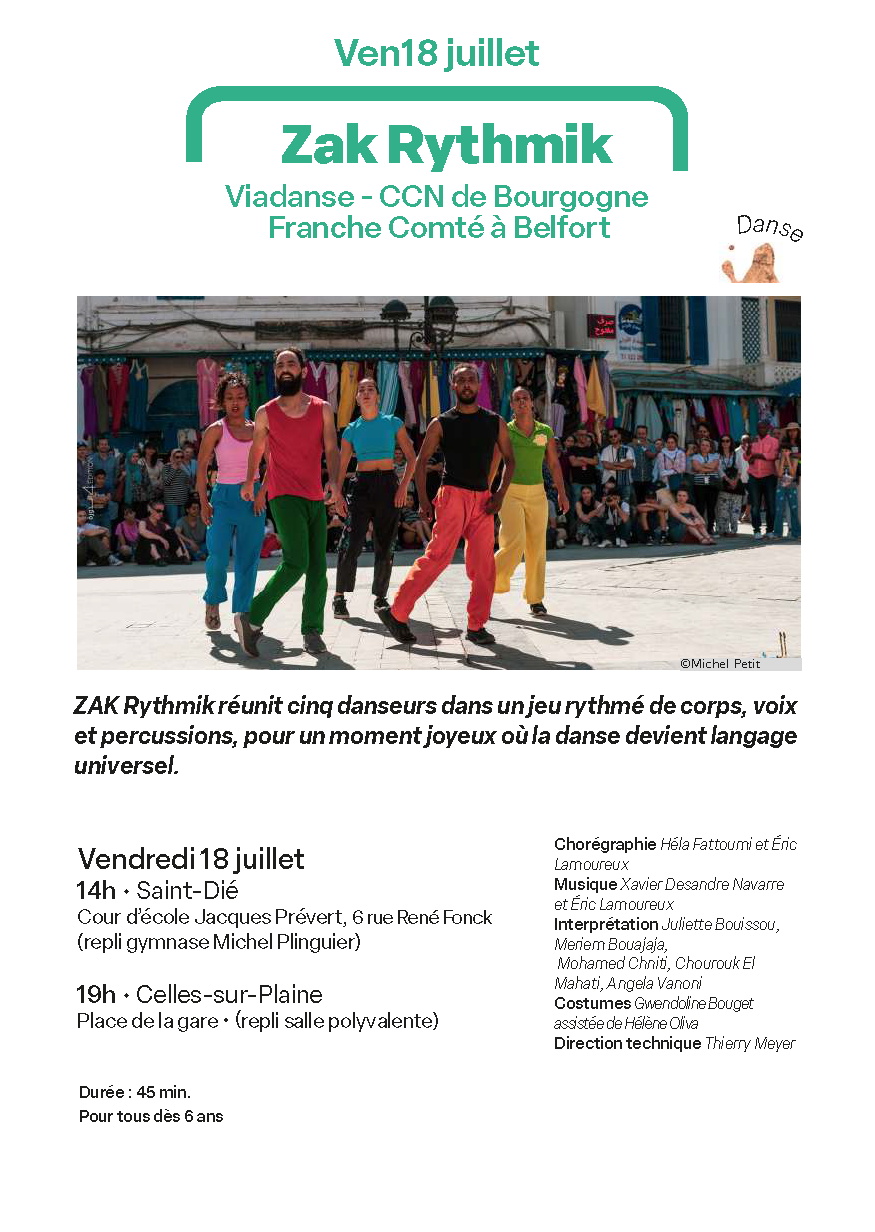 Spectacle pro « Zak Rythmik