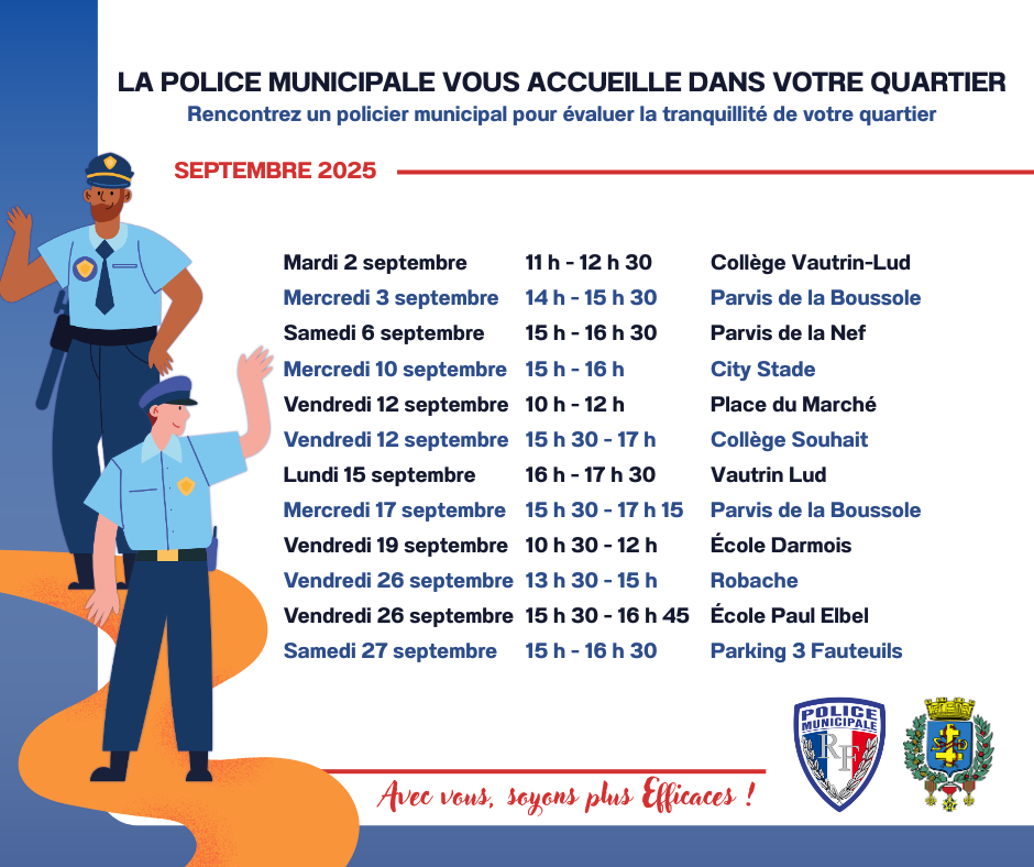 Permanence du poste mobile de proximité de septembre