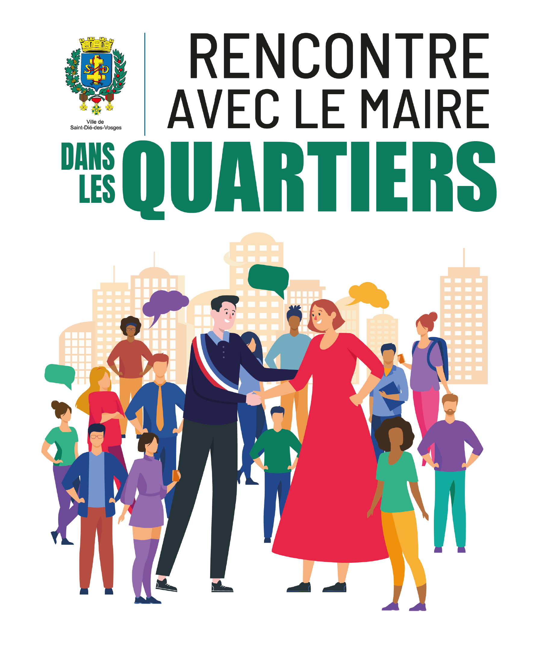 Le maire dans les quartiers, avec les structures liées à l’emploi