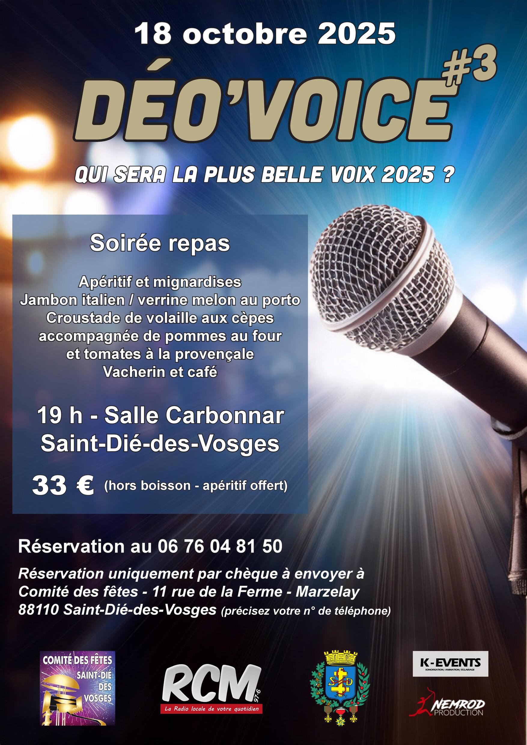 Déo’Voice, la plus belle voix de la région