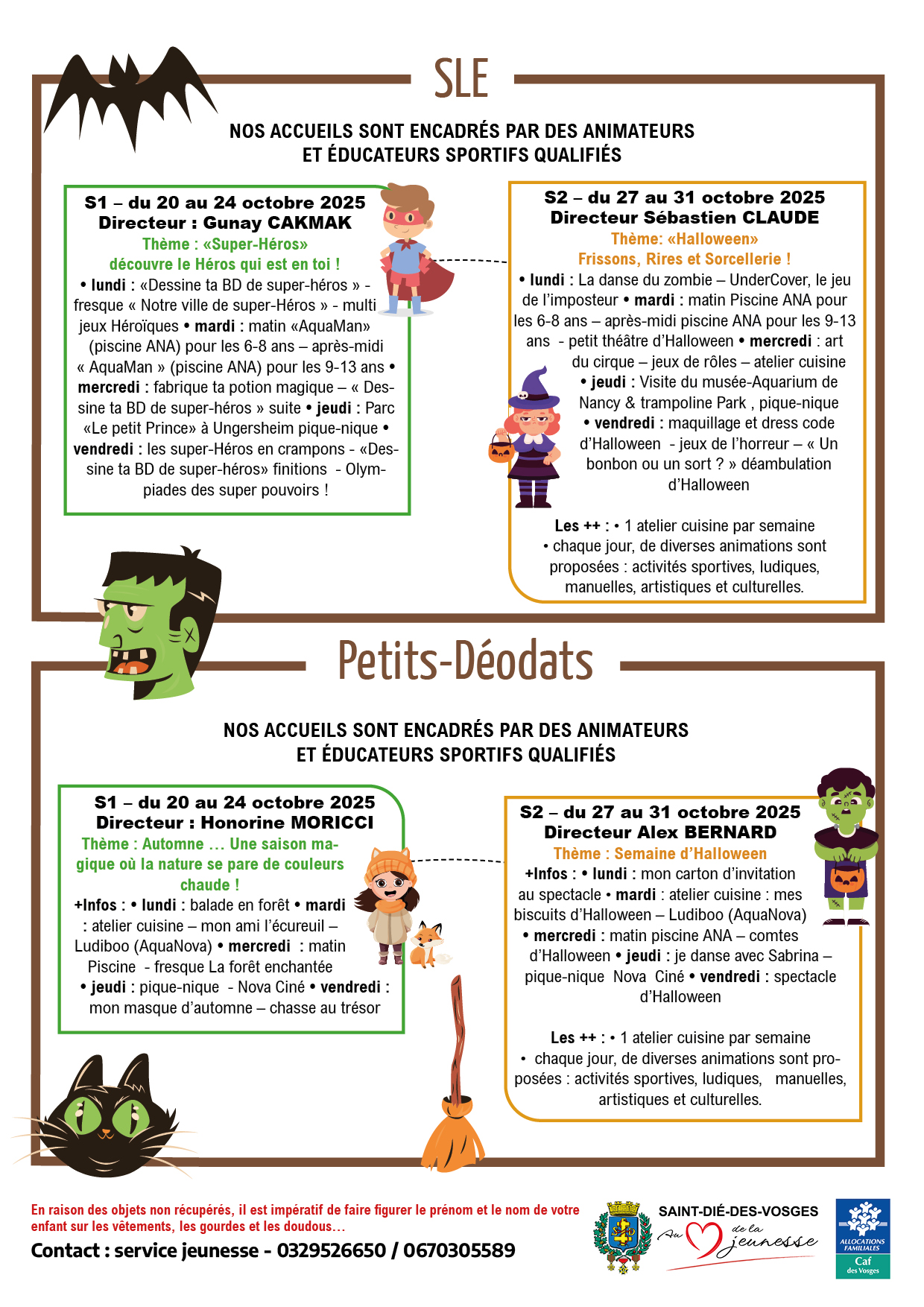 petits-deodats-automne-2025 programme petits-deodats été 2025