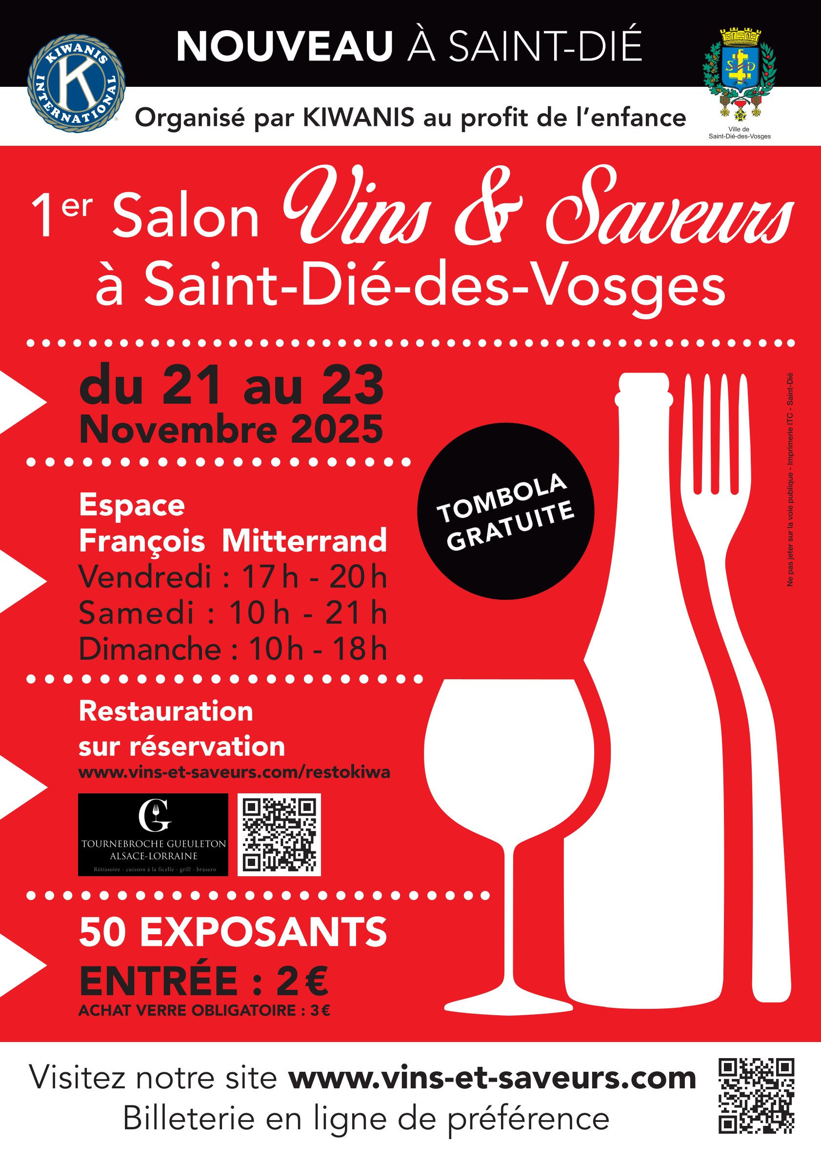 Salon Vins et Saveurs par le Kiwanis