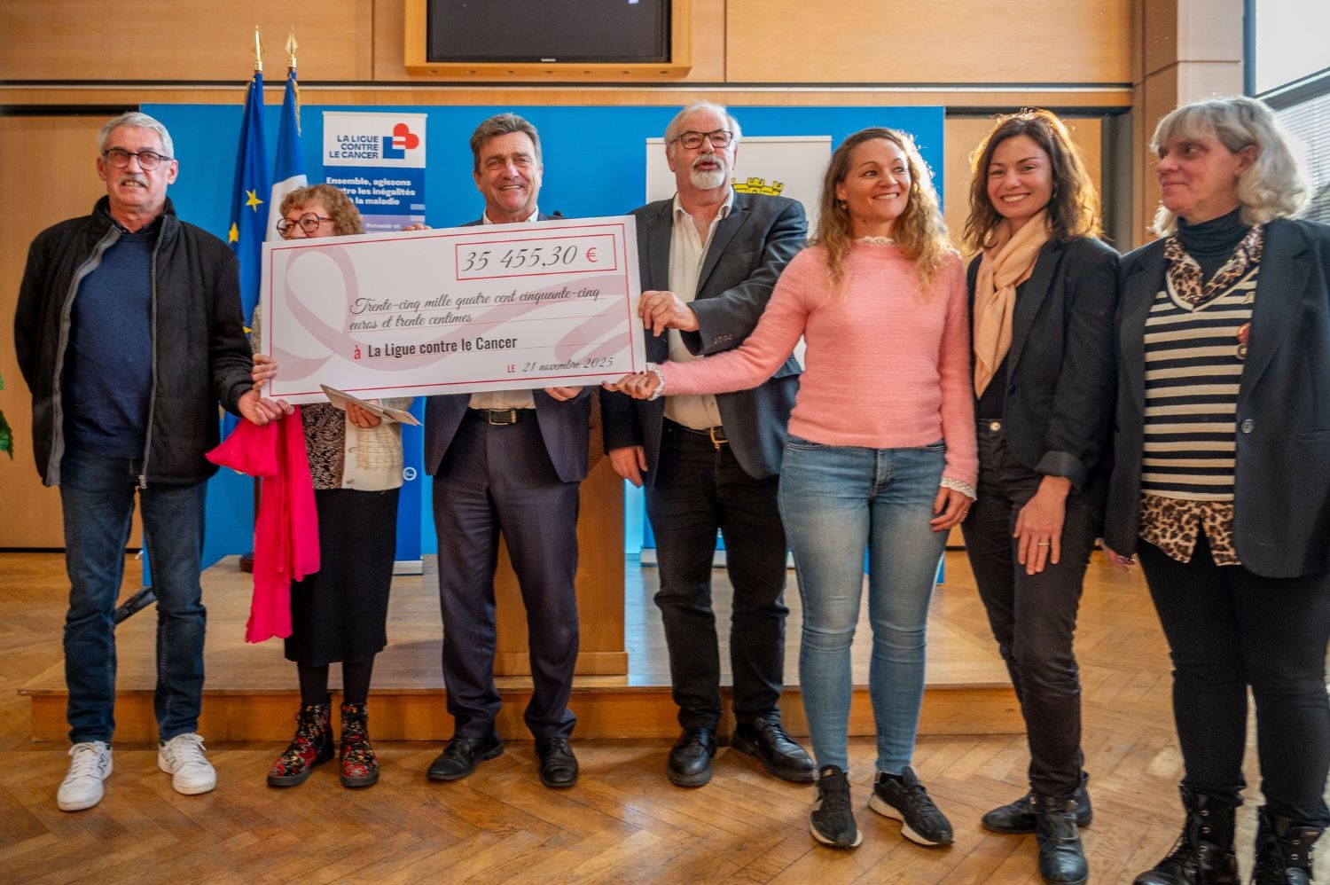 35 455,30 € versés à la Ligue contre le cancer