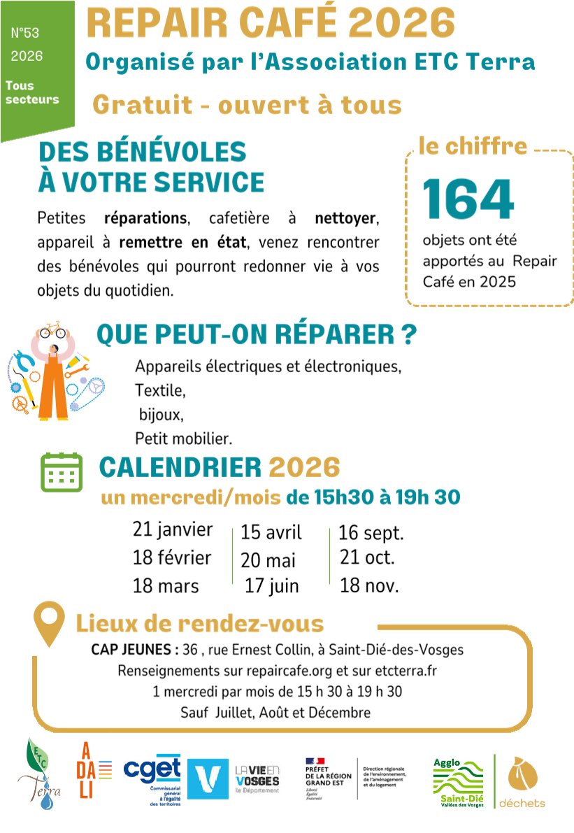 Repair Café par l’association ETC...Terra