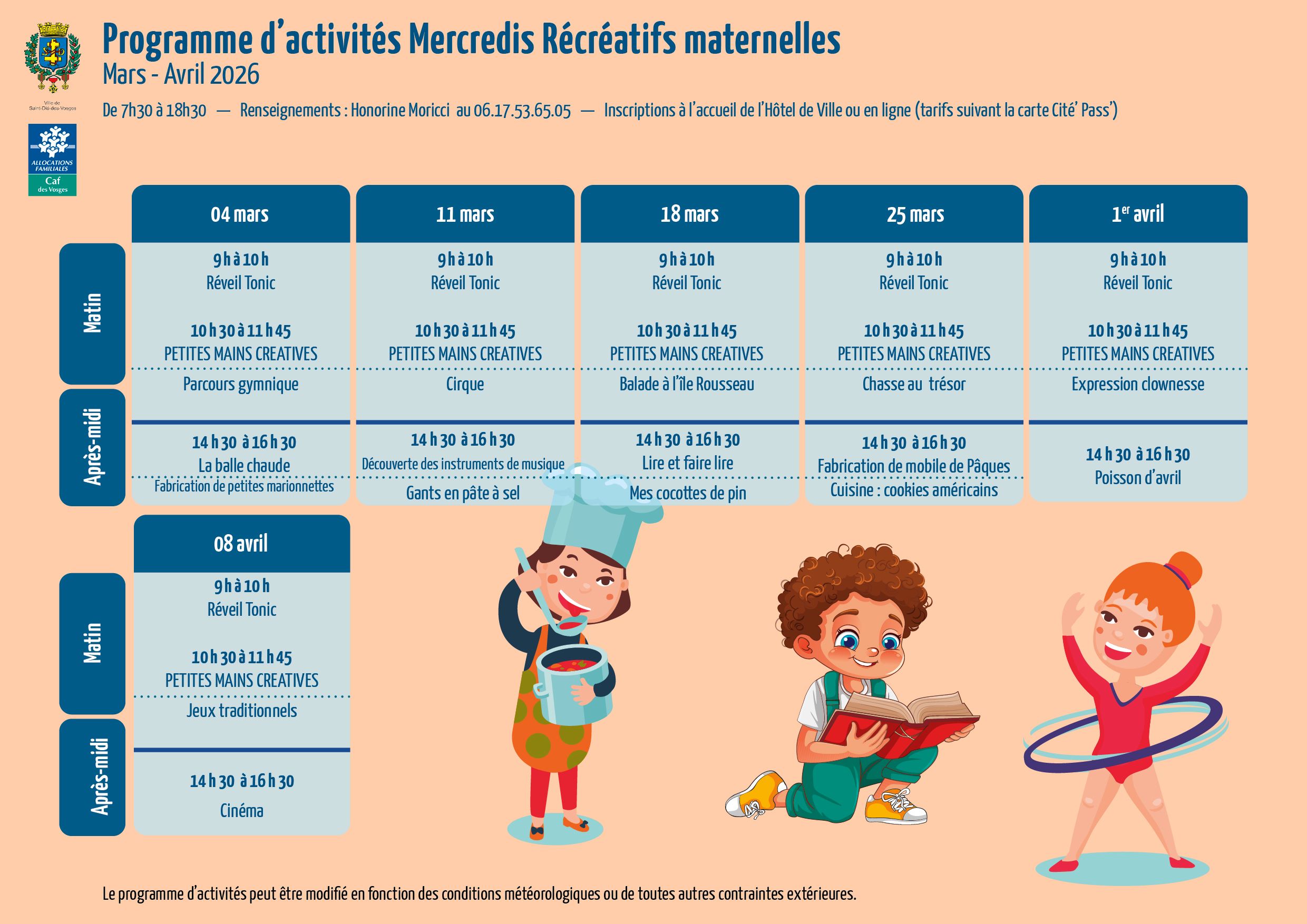 programme_MARS-AVRIL-2026 mercredis récréatifs mars-avril 2026