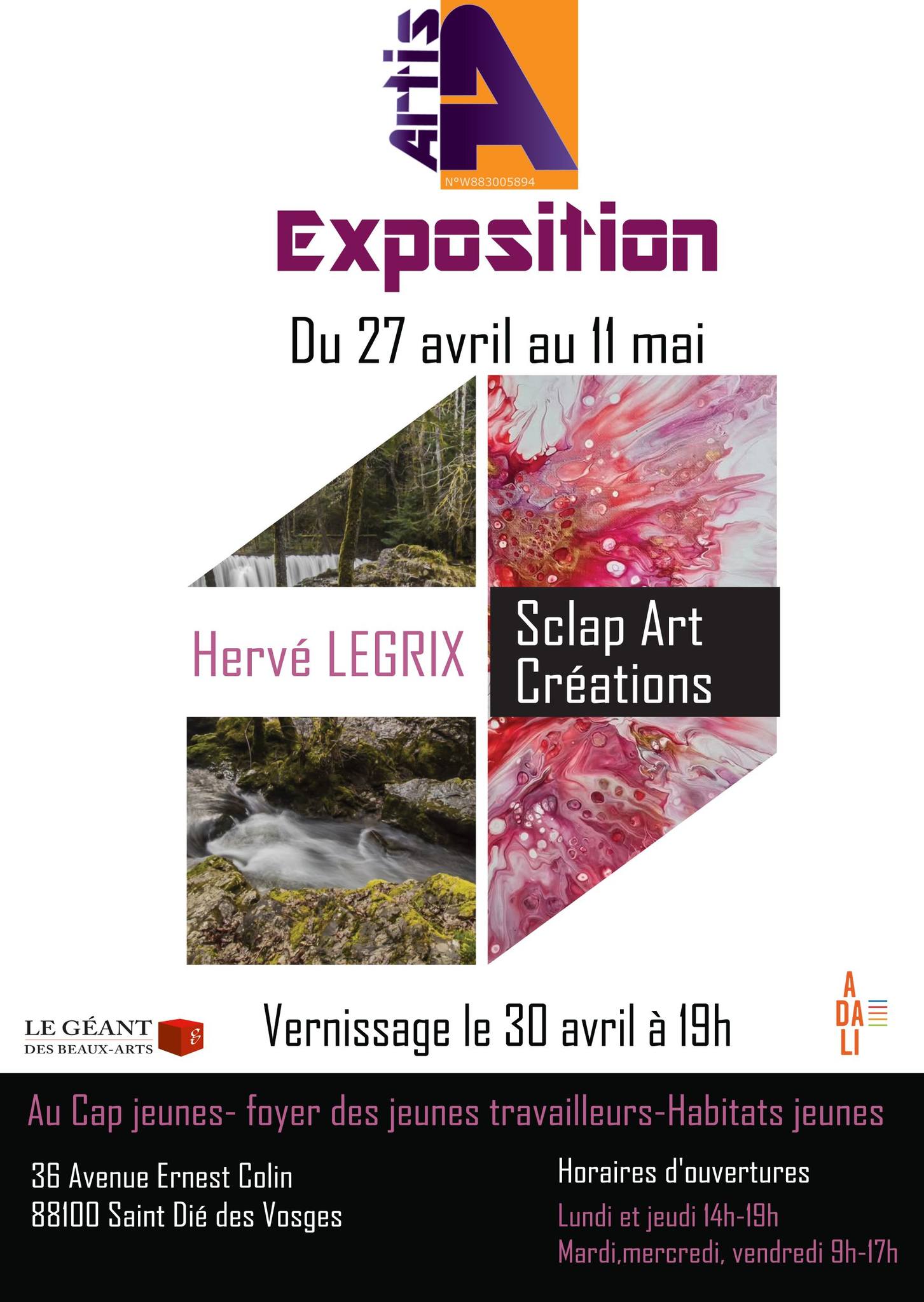 Exposition collective d’Hervé Legrix et Scalp Art Créations