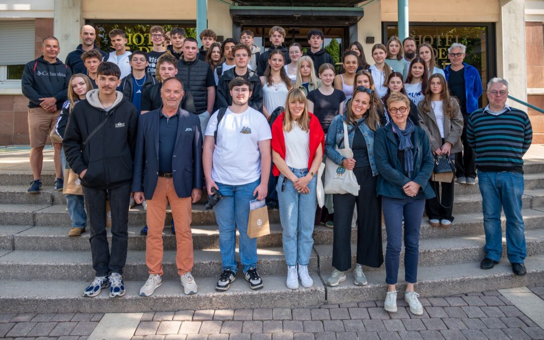 Les élèves de l’échange franco-allemand reçus à l’hôtel de ville