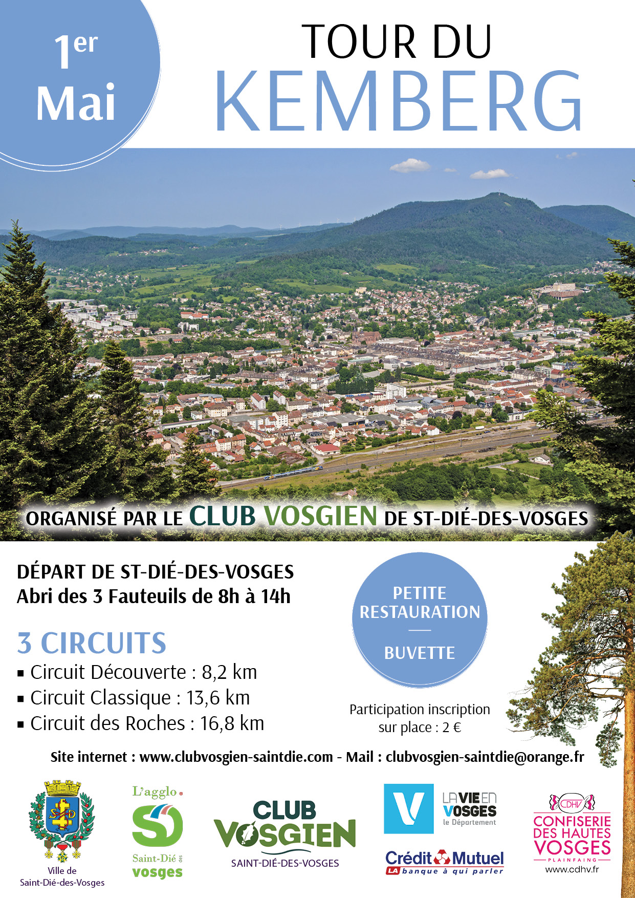 Tour du Kemberg proposé par le Club vosgien