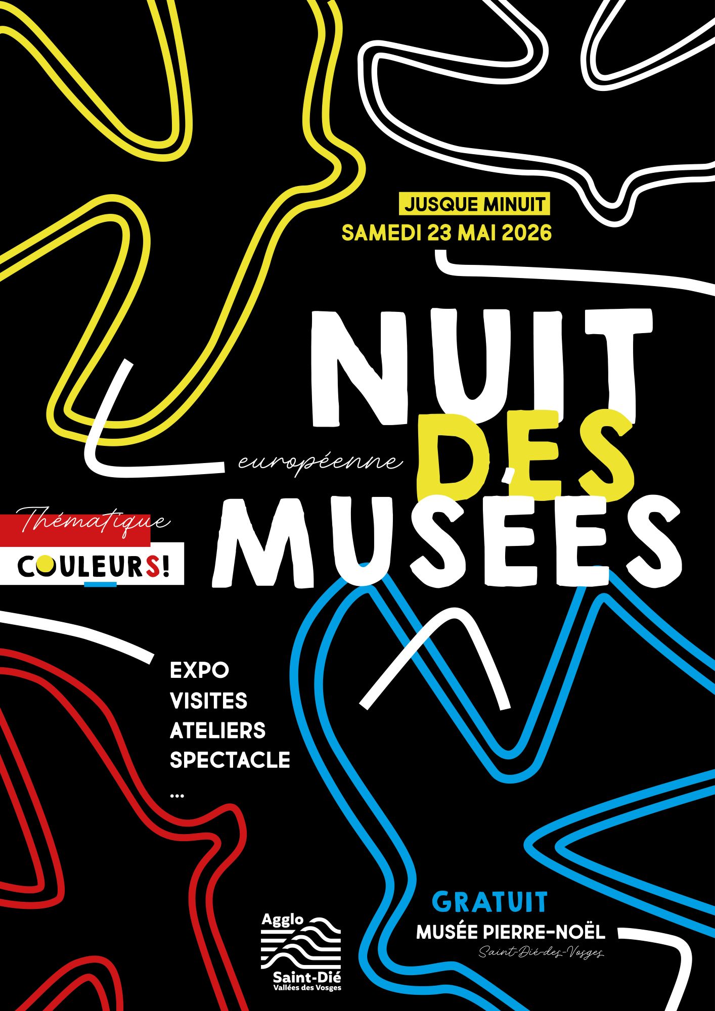Nuit européenne des musées (expo, visites, ateliers, spectacle...)