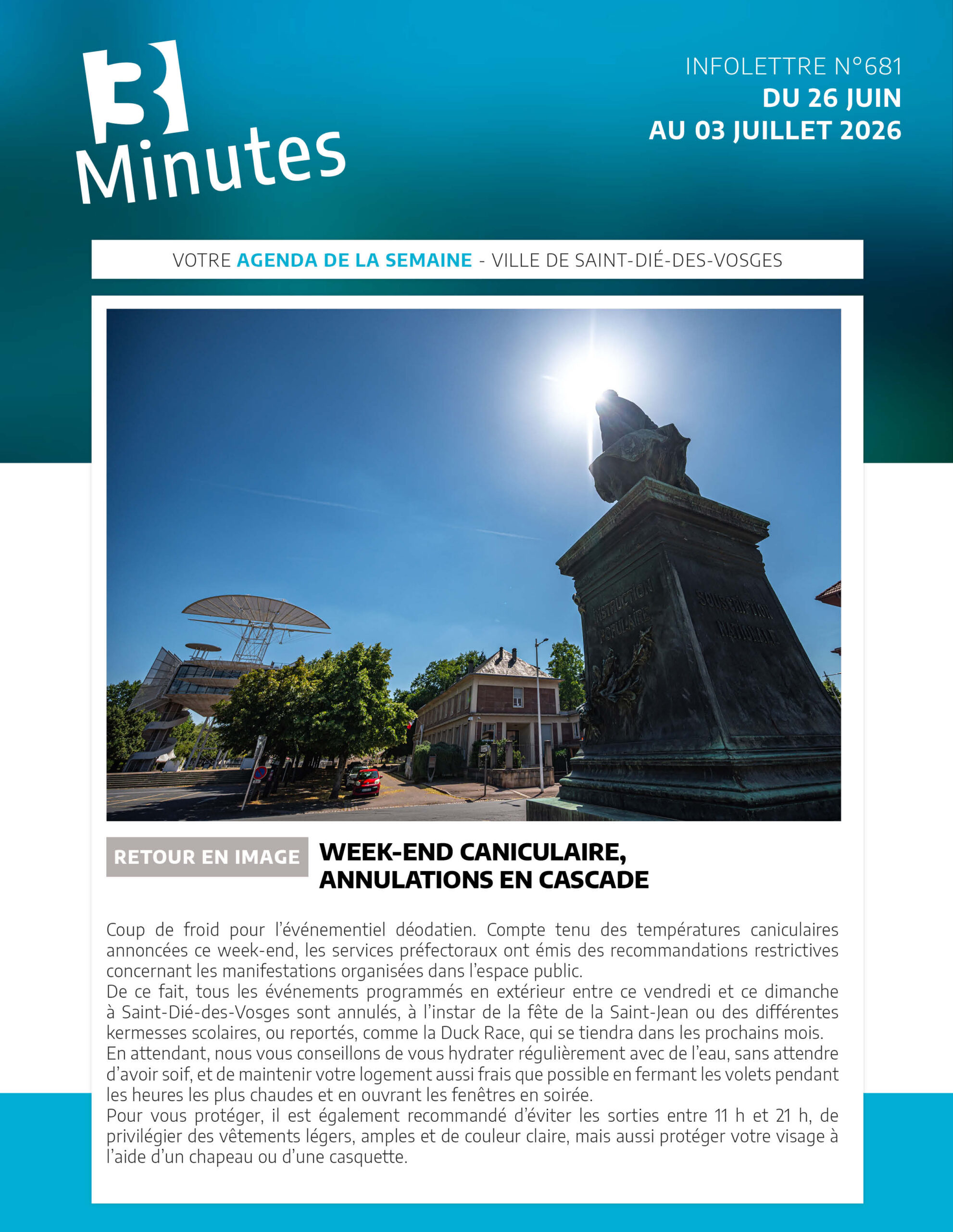 le trois minutes 681