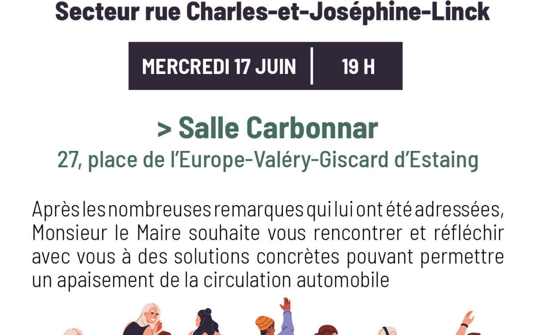 Vitesse excessive : Concertation sur le secteur Charles-et-Joséphine-Linck