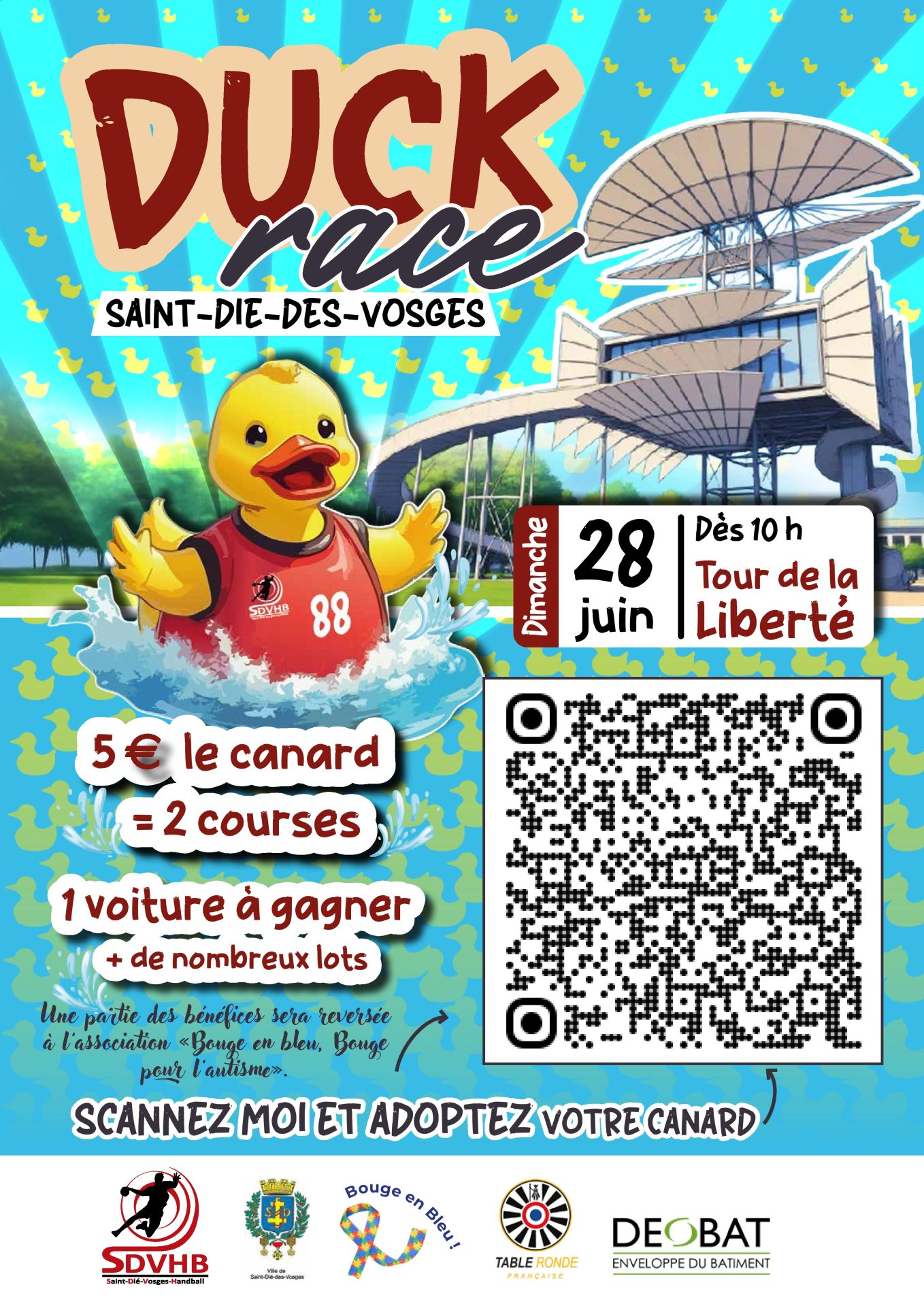 Duck race organisée par le Saint-Dié-des-Vosges handball