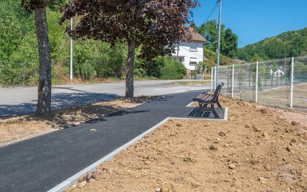 Un trottoir dans la rue du Colonel-Andlauer