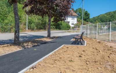 Un trottoir dans la rue du Colonel-Andlauer