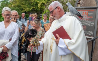 Les animaux bénis à la Chapelle Saint-Roch